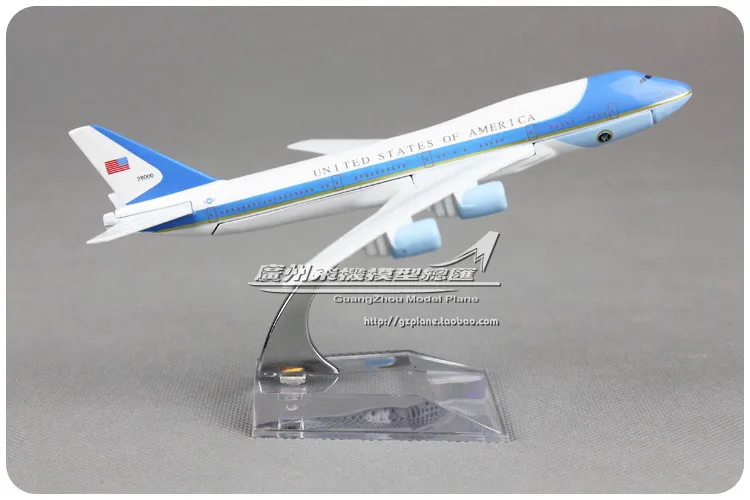 RIAN DAY 1/440 масштабный самолет модель игрушки ВВС один Боинг B747 16 см длина литой металлический самолет модель игрушки для коллекции, подарок