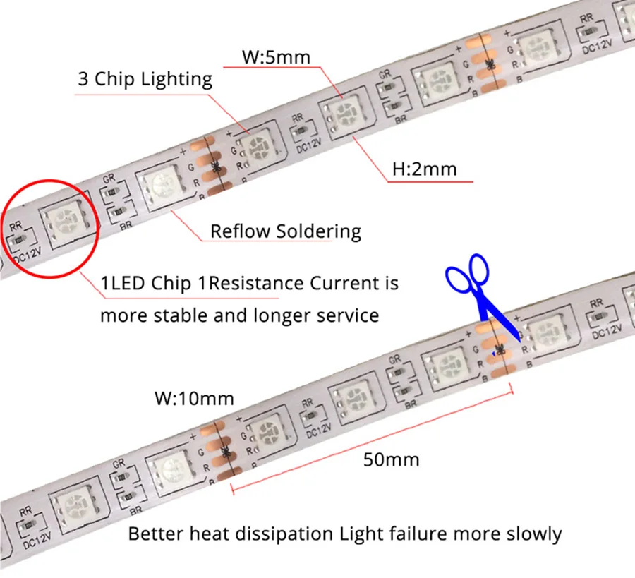 5 м 5050 RGB Светодиодные ленты свет Водонепроницаемый 60 светодио дный s/M 10 м 15 м светодио дный лента удаленного 44Key/WI-FI контроллер 12 В адаптер