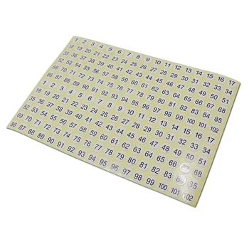 

Self-adhesive 1cm Diameter Roundness 1-102 Digital/Number Printed Label Stickers 0.39inch Paper Labeling For DIY Scrapbooking