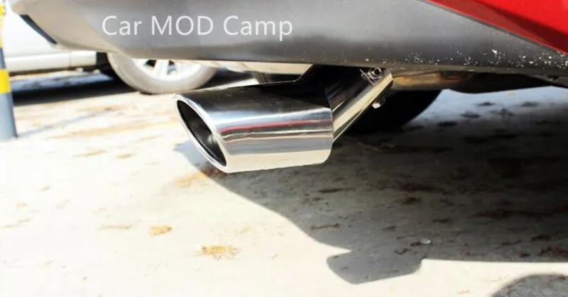 Для салона/седан только! 2 шт. из нержавеющей стали сзади глушитель выхлопной конец трубы для Mazda 3 Axela M3 седан