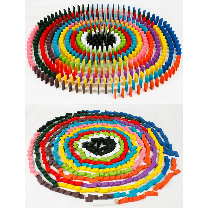 Montessori Toys Educational Wooden Toys for Children Early Learning Colored Dominoes Kids Brain-Training 100Pcs/Set Montessori Toys Educational Wooden Toys for Children Early Learning Colored Dominoes Kids Brain-Training 100Pcs/Set