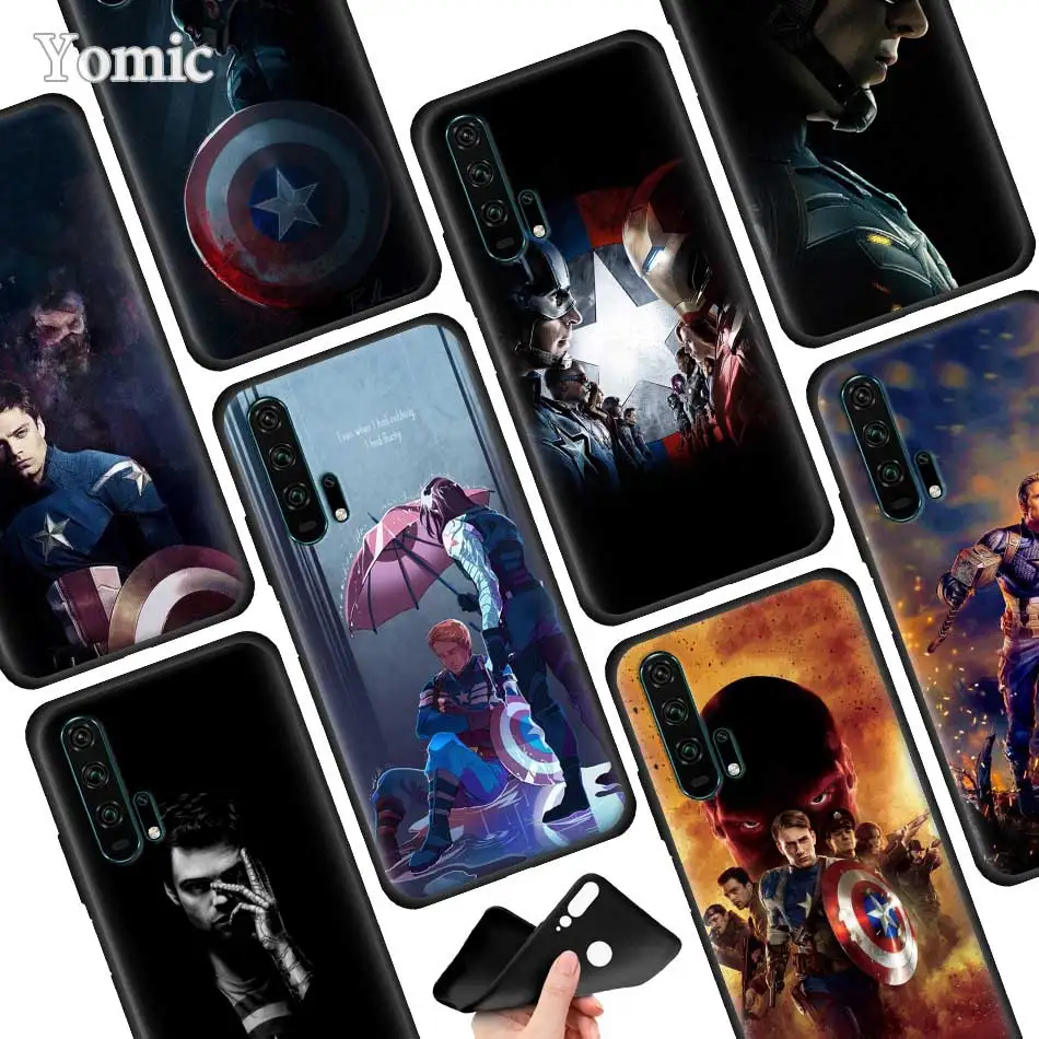 

Bucky Barnes Back Silicone Case for Huawei P30 P20 Pro P9 P10 P20 P30 Lite P Smart Plus Mate 10 20 Pro Case