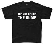 THE MAN BEHIND THE BUMP Mens T-Shirt S-3XL Funny Printed Baby Joke Daddy Baby New T Shirts Funny Tops free shipping banksy the man behind the wall