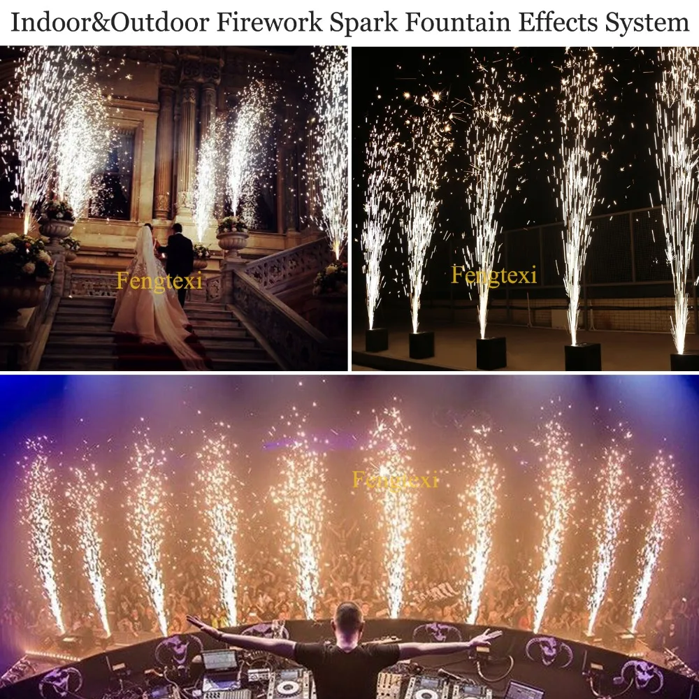 Невероятно Sparklers DMX Spark машина для съемки холодного обжига искры фонтан дисплей для бара DJ сцены концерта свадьбы