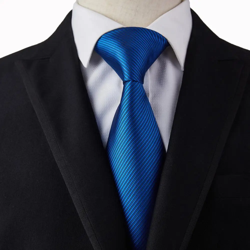 Men Formal Satin Solid Color Business Neckwear Necktie 8cm Wide Wedding Tie New