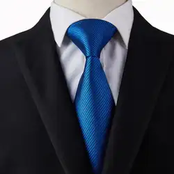 Новые королевские синие шить галстук Для мужчин; широкие галстуки носовой платок запонки комплекты полосатой красный галстук для