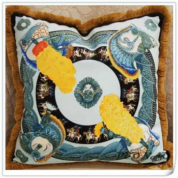 

wholesale cclassic royal decorative cushion covers for sofa car office bedding cushion cover 50x50cm Pillow core