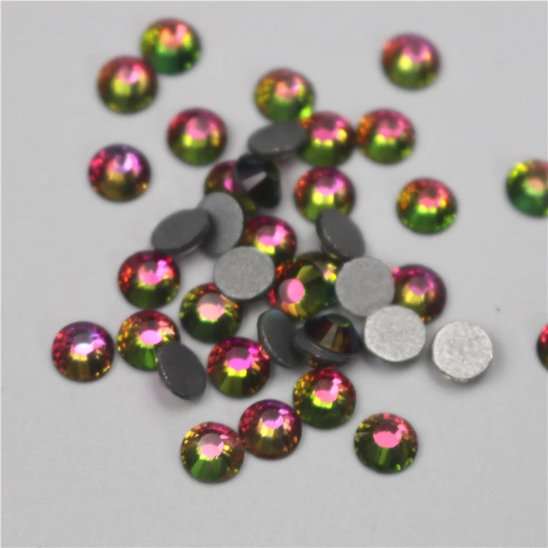 

All Sizes Light Siam AB Flame DIY Nails Decoration Non Hotfix Rhinestone Flatback Strass Non hot fix Stone For Garment DIY