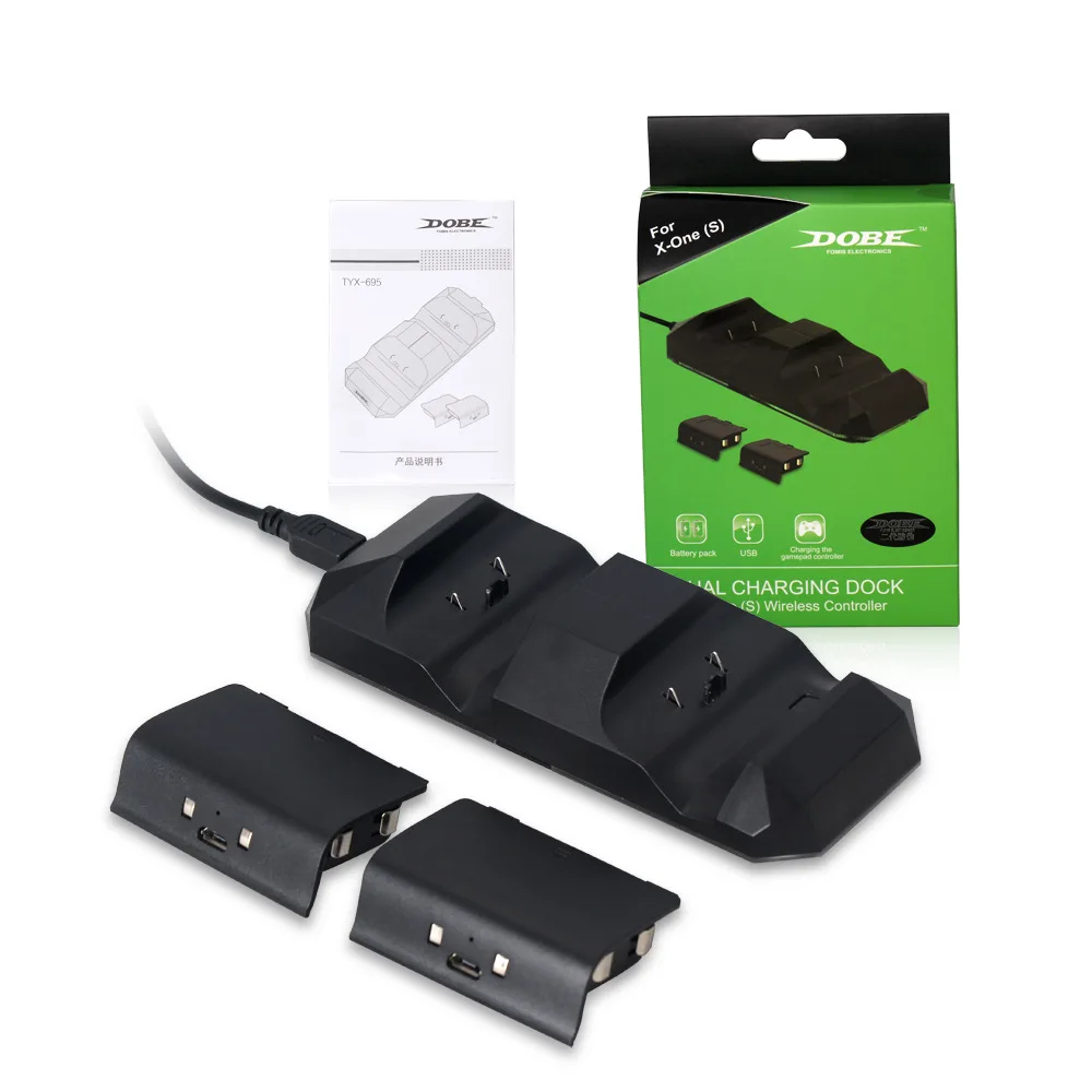 

EU AU US UK for XBOX ONE Universal Dual Charging Dock Controller Charger Rechargeable Batteries Rechargeable Battery Stander