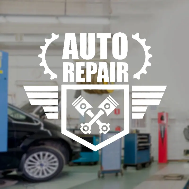 Auto Repair Wall Decal Car Service Logo Vinyl Interior Decoration