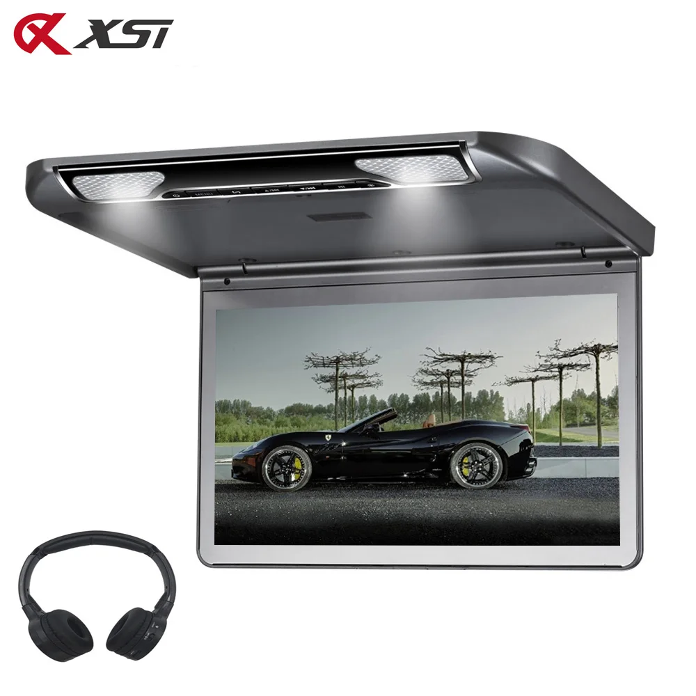 XST 13,3 дюймовый автомобильный потолочный откидной монитор с креплением на крышу с полным экраном 1920x1080 MP5 плеер с HDMI USB SD ИК FM передатчик XST 13,3 дюймовый автомобильный потолочный откидной монитор с креплением на крышу с полным экраном 1920x1080 MP5 плеер с HDMI USB SD ИК FM передатчик