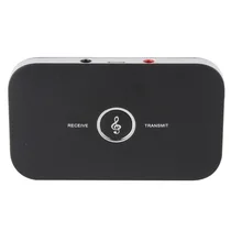 Bluetooth 4.1 3.5mm Stereo Transmitter Receiver Portable 2 in 1 Wireless Audio Adapter Output for Headphones, TV, Computer