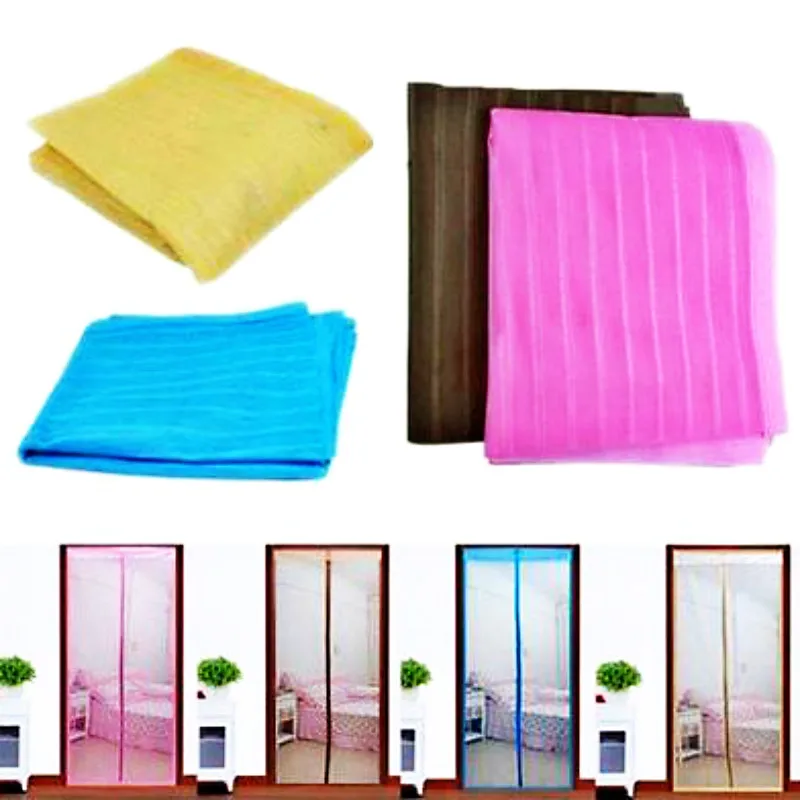 Us 12 34 5 Off Magic Door Screen Mesh Net Curtain Hands Free Retractable With Magnets Anti Mosquito Bug As Seen On Tv In Window Screens From Home