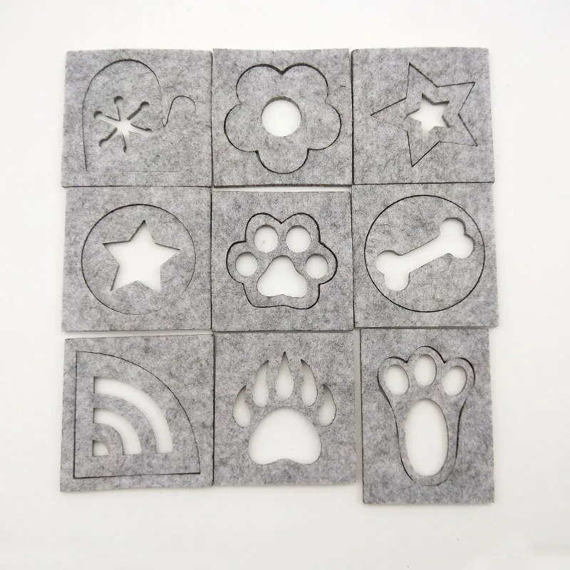 

5Pcs Wool Felt Template Accessories Poke Poke Le Mold Tool Diy Craft Embroidery Sewing Stencil Applique Wedding Needle Felting