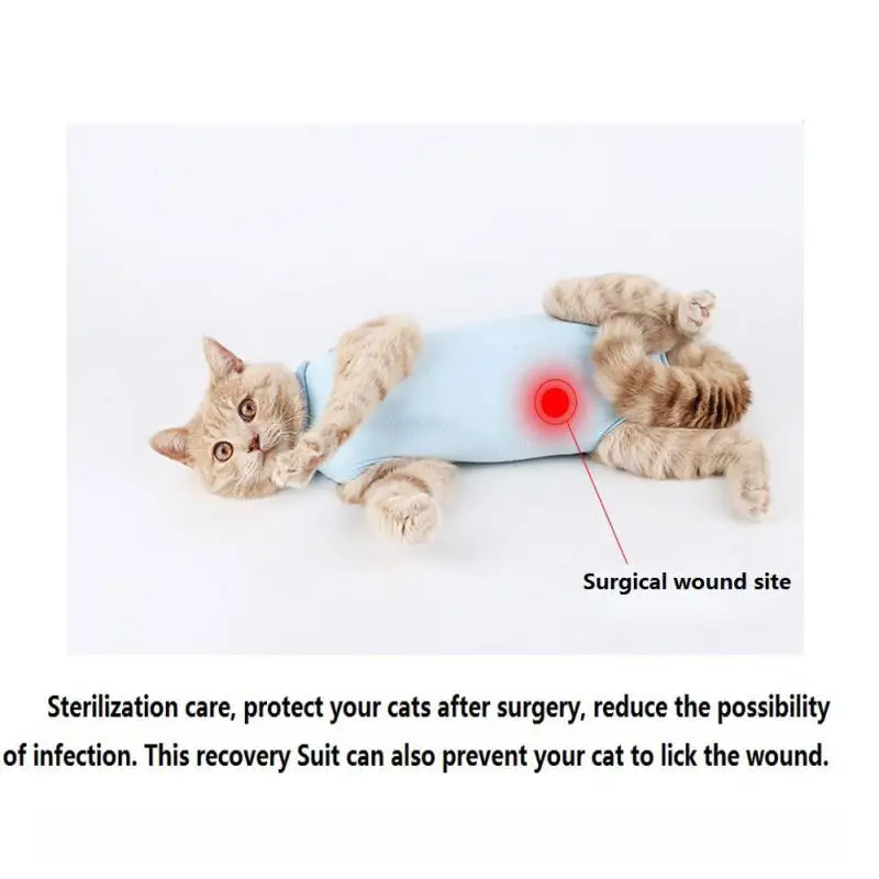 Костюм рекуперации стерилизации ухода протрите медицины предотвратить лизать после операции одежда восстановления ткань костюм для кошек, собак и домашних животных