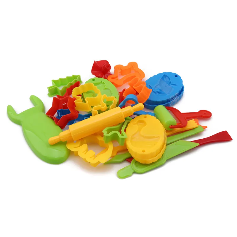 

23Pcs/set Plasticine Modeling Clay Kit Slime Toys Plastic Play Dough Tools Set Educational Toy For Children