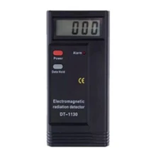 1 черный пластиковый DT-1130 детектор электромагнитных излучений, Электрический тестер силы поля, оборудование для обнаружения радиации