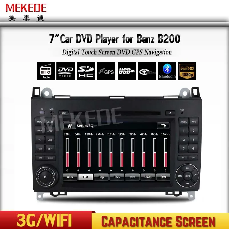 Perfect Wholesale! 2 Din 7 Inch Car DVD Player For Mercedes/Benz/A-class/W169/Sprinter/W209/Crafter/Viano/Vito//LT3/W245 FM GPS Radio 4