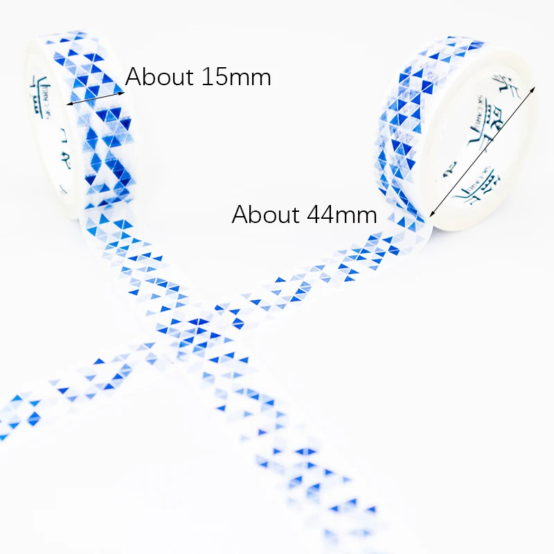 Васи клейкие ленты Набор DIY маскирующая бумажная лента треугольники узор Декор Sticky записки Канцелярские Декоративные клей клейкие ленты 1