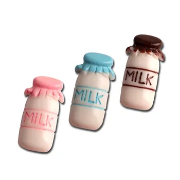 

15Pcs Mixed Resin Milk Bottles Cabochon Flatback Decoration Crafts Embellishments For Scrapbooking Diy Accessories