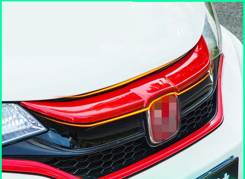 Для HONDA FIT JAZZ 2016 2018 бампер воздухозаборная решетка Планки передняя полоса