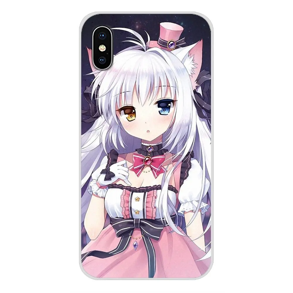 Для Xiaomi Mi6 A1 5X 6X Redmi Note 5 5A 4X 4A 4 3 Plus Pro pocophone F1 прозрачный мягкий чехол для аниме Neko Cat