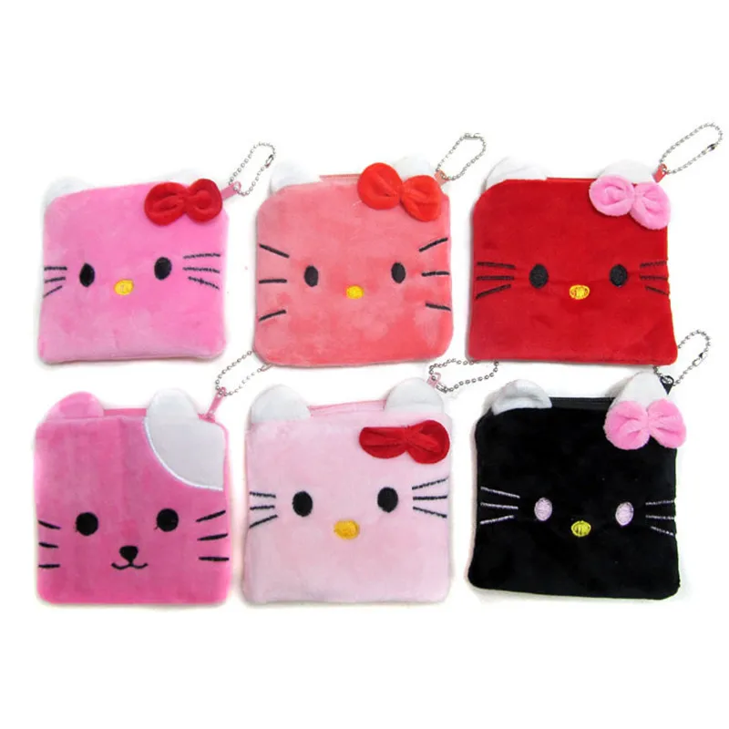 

Factory direct sales cartoon hello kitty quartet coin purse girls cute key package cards holder lady small pouch