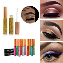 10 цветов блеск подводка для глаз жидкий стойкий Макияж Яркий блестящий белый синий красный подводка для глаз Водонепроницаемый ТИНТ Eyliner