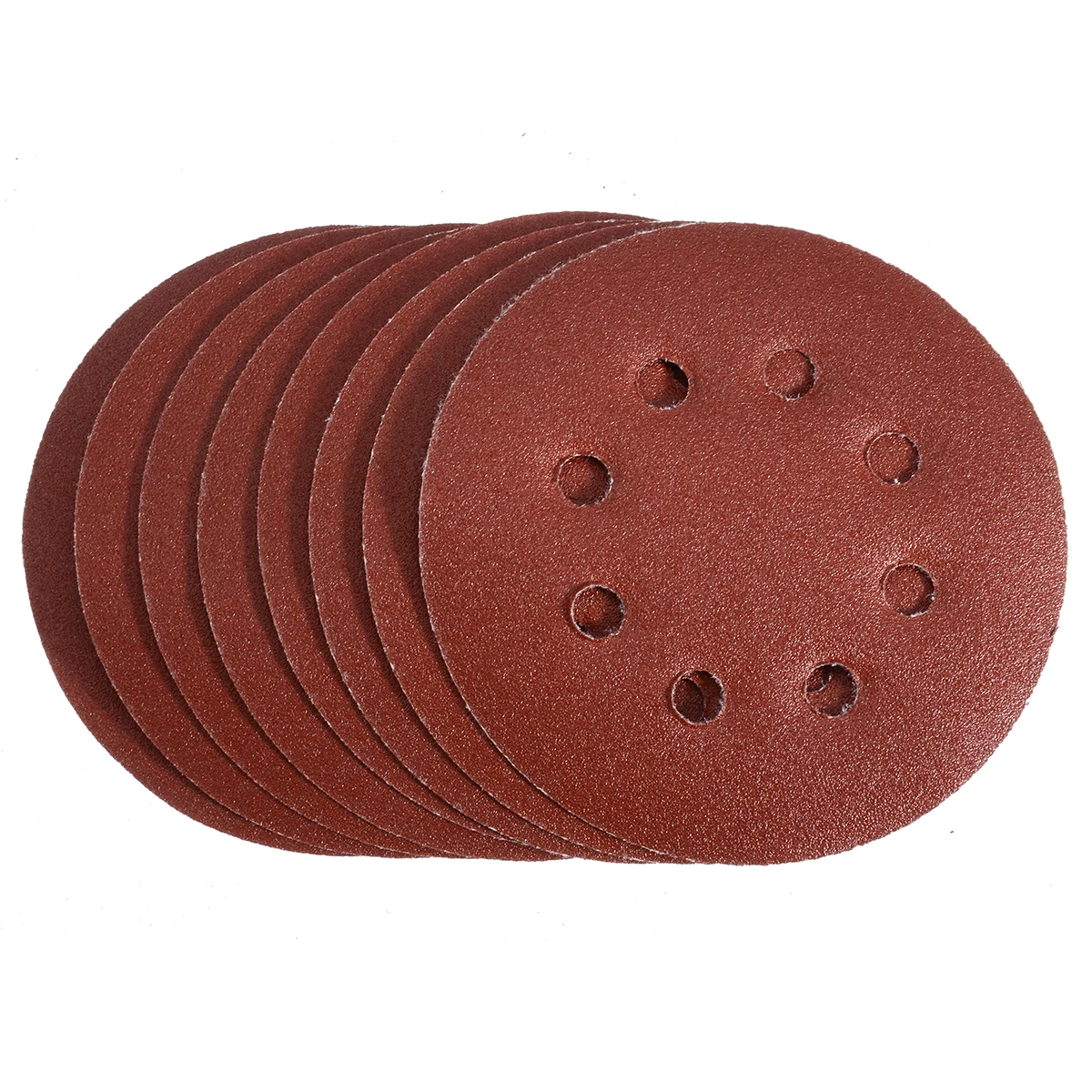 80pcs 125mm 5" Round Sandpaper Hole Disk Sheets Sand Grit40-400 Mix Orbital Sander Hook Polish Sandpapers
