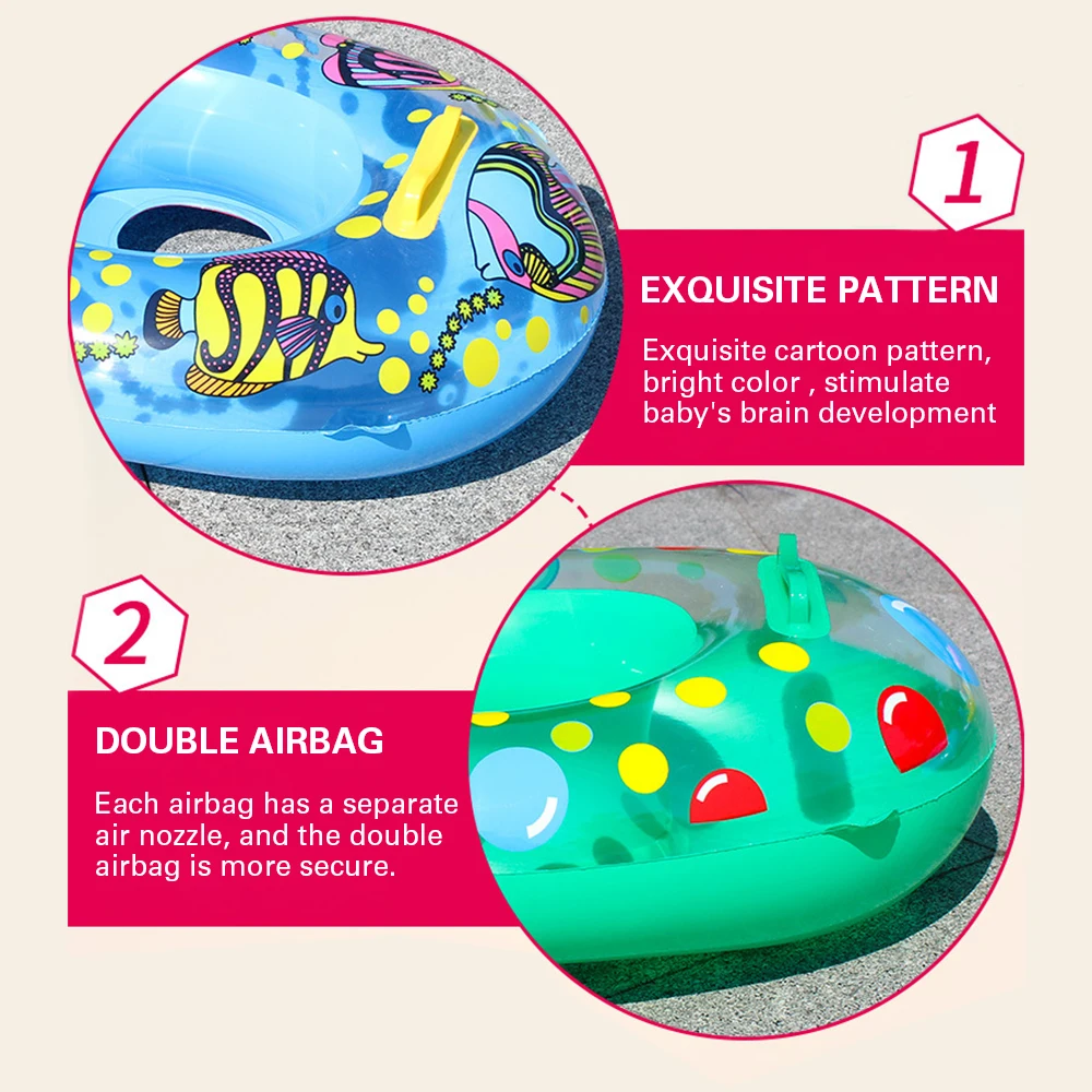 price reduction Cute Cartoon Pattern Kids Baby Child Swim Pool Water Sports Inflatable Float Swimming Laps Rings Se