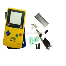 Передний желтый ниже синий корпус с PokemonWriting MarioTube объективом Uncle с разноцветными кнопками X/Y отвертки