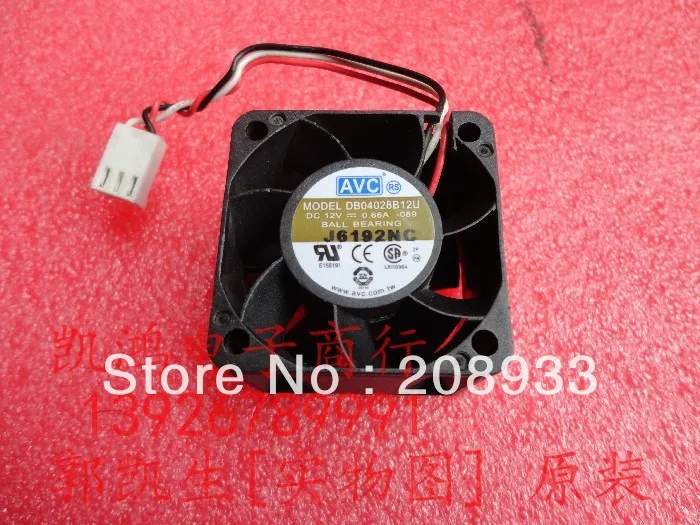 

For AVC DB04028B12U 12V 0.66A 4CM wind capacity fan 1U server dedicated 4028+cooling fan