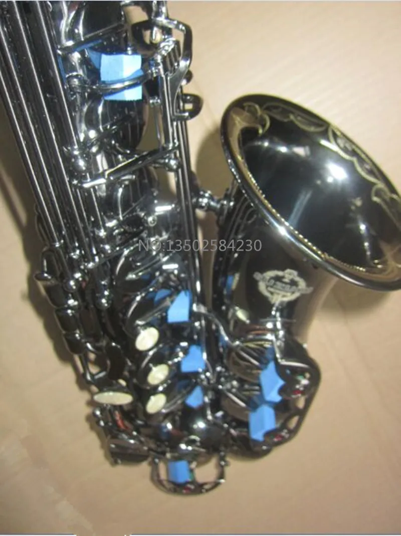 

Suzuki ZK-323 New all Black Nickel Alto saxophone professional Musical Instruments saxophone Tone E Sax With Mouthpiece Free