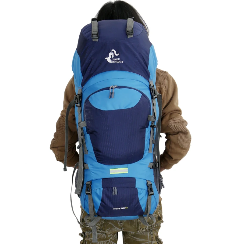 60L Large Capacity Mountain Camping Backpack Waterproof Outdoor Hiking Backpack With Rain Cover Breathable Sport Backpack (6)