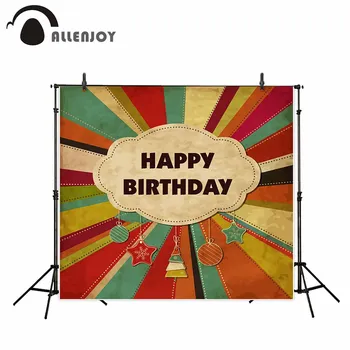 

Allenjoy photography backdrop Vintage colorful stripes birthday Christmas decoration background photo studio camera fotografica