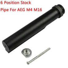 Tactical connection 6-Position Stock Pipe Stock Buffer Tube with Fixing Bolt for Airsoft M4 series AEG Hunting Accessories Tactical connection 6-Position Stock Pipe Stock Buffer Tube with Fixing Bolt for Airsoft M4 series AEG Hunting Accessories
