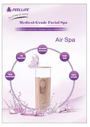 Ручной распылитель увлажняющий лицо для кожи Air Spa Nebulizer портативный сетчатый паровой ингалятор распылитель медицинский испаритель