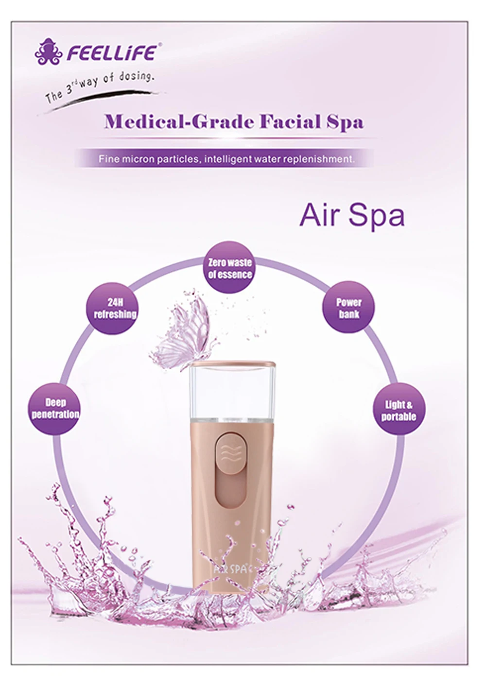 

Handheld Nebulizer Facial Moisturizing for Skin Air Spa Nebulizer Portable Mesh Steam Inhaler Atomizer Medical Vaporizer