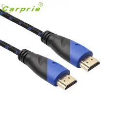 Carprie плетеный кабель HDMI V1.4 AV HD 3D для PS3 Xbox HDTV метров 1080 P DF Новый Feb13 motherlander