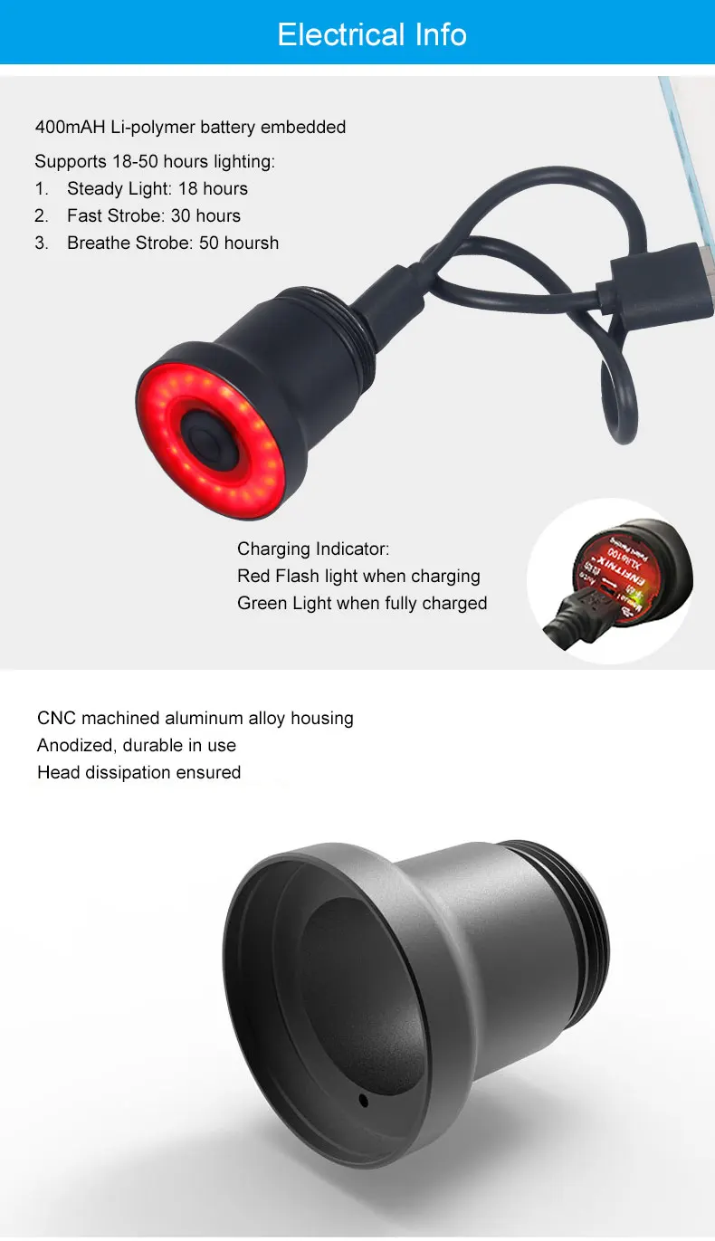 Cheap XLITE100 Bike Rear Light Bicycle Flashlight Auto Start/Stop Brake Sensing IPx6 Waterproof LED Charging Cycling Taillight 5 Cheap XLITE100 Bike Rear Light Bicycle Flashlight Auto Start/Stop Brake Sensing IPx6 Waterproof LED Charging Cycling Taillight 5