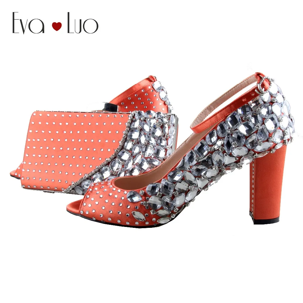 orange shoes and bag