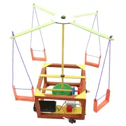 3D головоломка деревянная сборка merry-go-круглая модель наука, физика Обучающие Развивающие игрушки подарок на день рождения для детей Дети