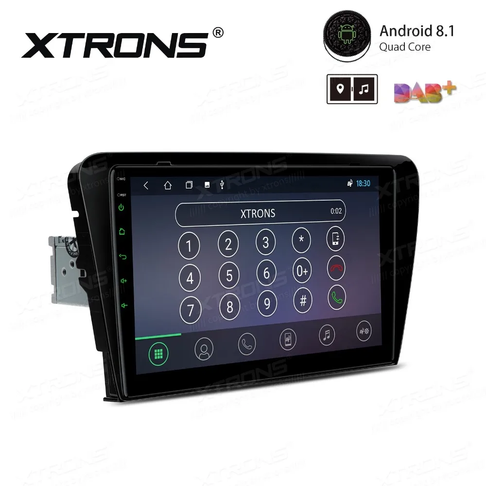 Perfect 10.1" Android 8.1 Oreo OS Car Multimedia Navigation GPS Radio for Skoda Octavia 2014-2016 with Split Screen Function Support 2