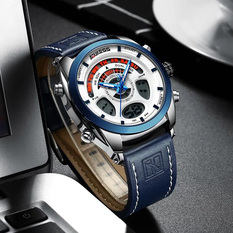 

Top Brand Luxury Quartz Watch Men Sports Watches Chronograph Military Army Male Wrist Watch Clock AOUKESS relogio masculino