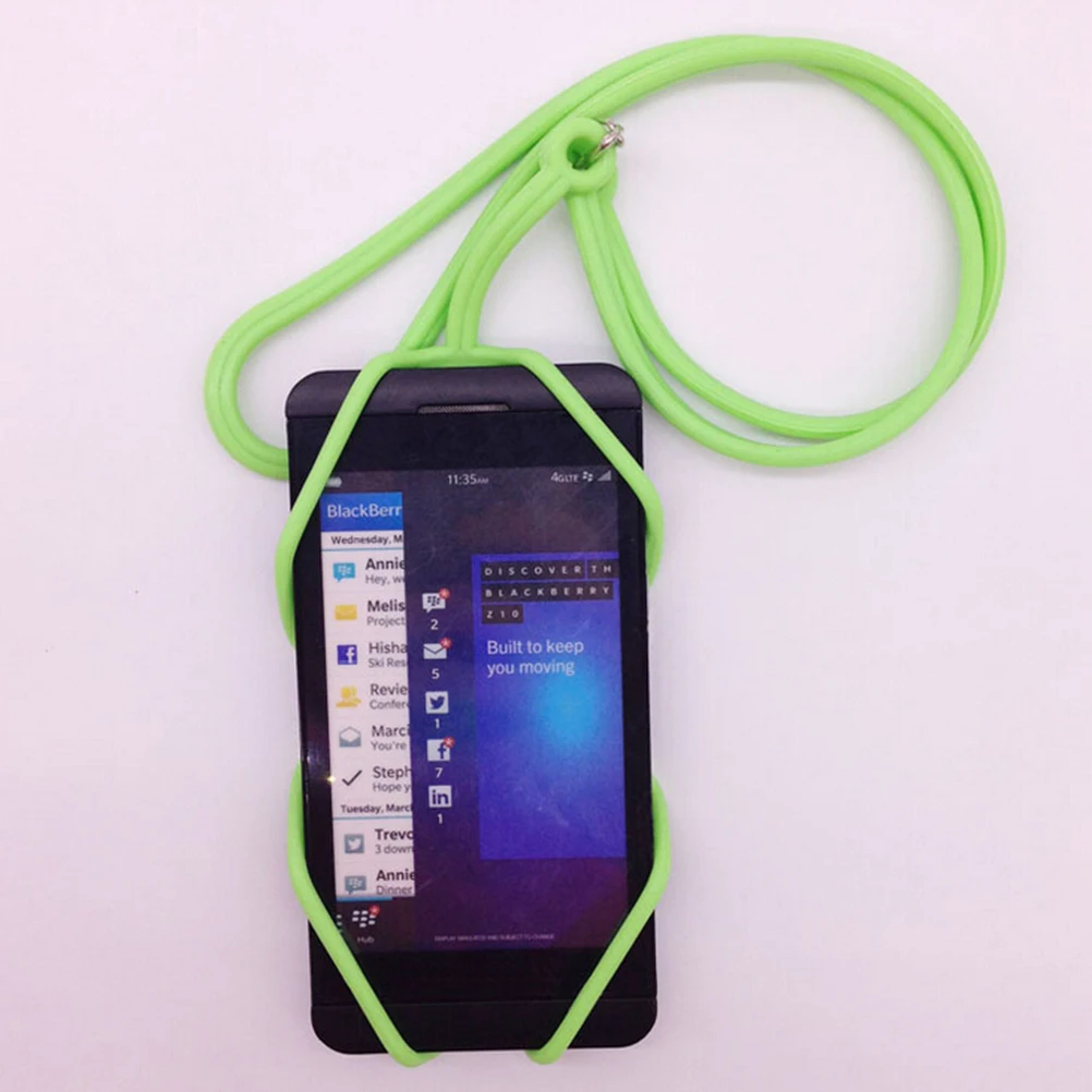 1pcs Portable Universal Silicone Lanyard Case Universal Silicone Phone