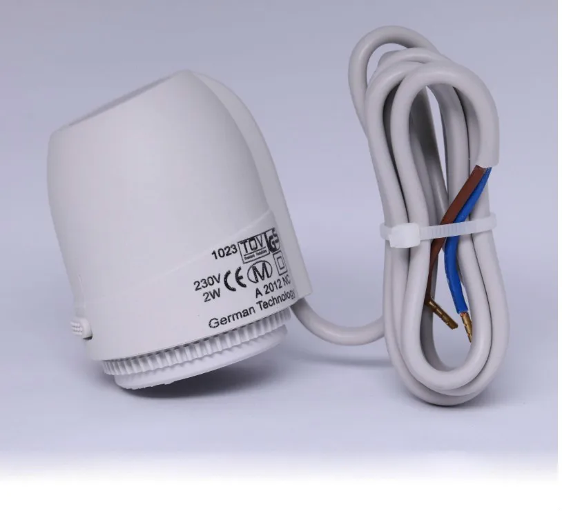 24v 230v NO NC normally open close electric thermal actuator valve for