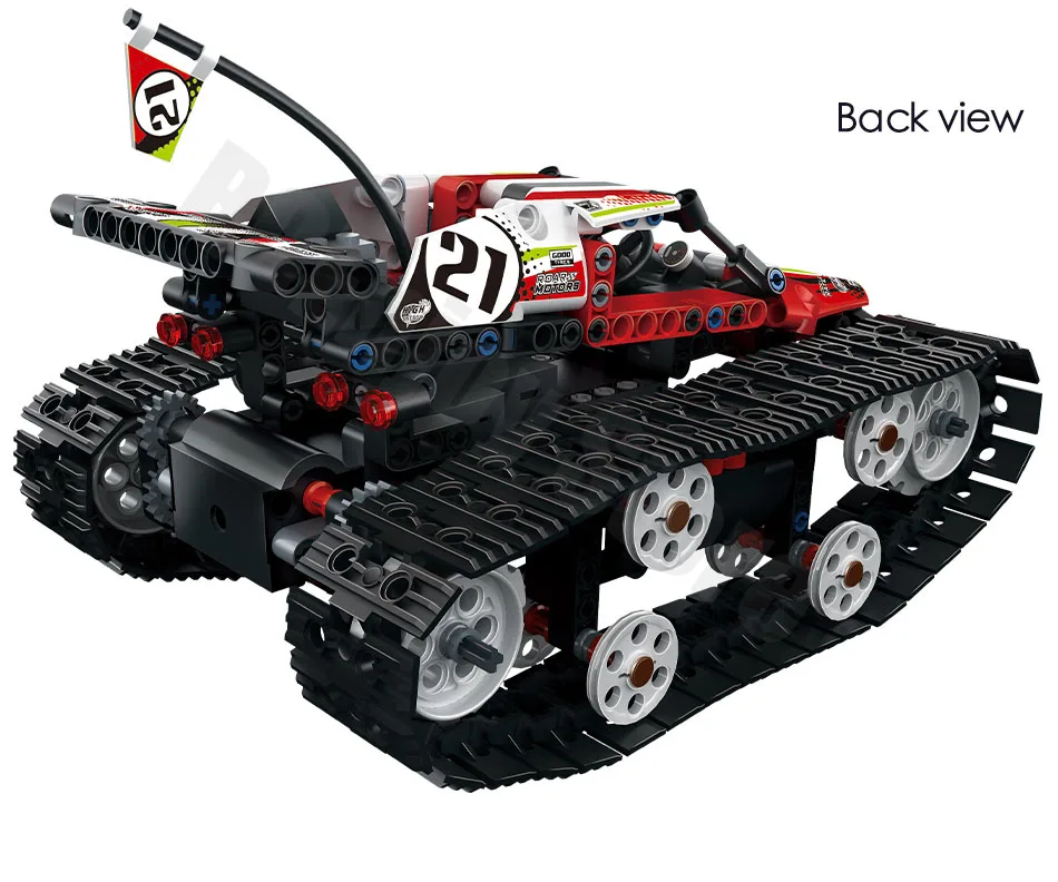 Technic RC Гусеничный гонщик Автомобильный Электрический двигатель с функцией питания совместимый Technic городской строительный блок кирпичи модель игрушки для мальчиков