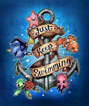 

5D Diy Diamond Painting Animal NEMO Diamond Embroidery Cross Stitch Kits Diamond Mosaic Home Decor Needlework