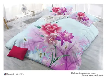 

Hot sale 3d bedding sets 4pcs duvet cover set queen bed set red rose bedclothes romantic