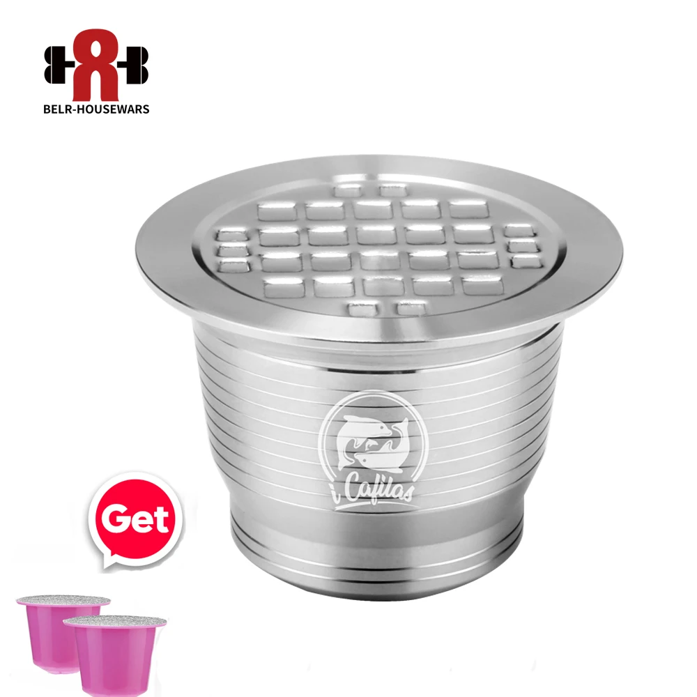 

Metal Reusable Stianless Steel Nespresso Capsule Refillable Coffee Capsule And Disposible Nespresso Coffee Filter Make expresso